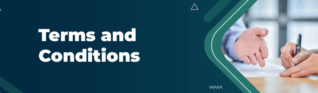 our terms and Conditions